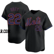 Brett Baty Men's New York Mets Black Limited Alternate Jersey