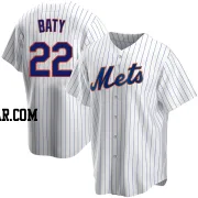 Brett Baty Youth New York Mets White Replica Home Jersey