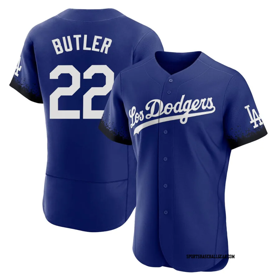 Brett Butler Men's Los Angeles Dodgers Royal Authentic 2021 City Connect Jersey