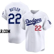 Brett Butler Youth Los Angeles Dodgers White Limited Home Jersey