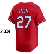 Brett Cecil Men's St. Louis Cardinals Red Limited 2024 City Connect Jersey