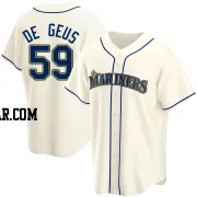 Brett de Geus Men's Seattle Mariners Cream Replica Alternate Jersey