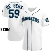 Brett de Geus Men's Seattle Mariners White Authentic Home Jersey