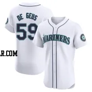 Brett de Geus Men's Seattle Mariners White Elite Home Jersey