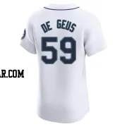 Brett de Geus Men's Seattle Mariners White Elite Home Jersey