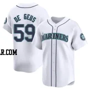 Brett de Geus Men's Seattle Mariners White Limited Home Jersey