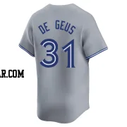 Brett de Geus Men's Toronto Blue Jays Gray Limited Away Jersey