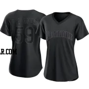 Brett de Geus Women's Seattle Mariners Black Authentic Pitch Fashion Jersey