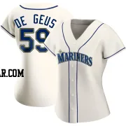 Brett de Geus Women's Seattle Mariners Cream Authentic Alternate Jersey