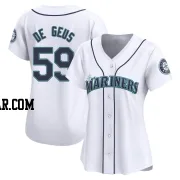 Brett de Geus Women's Seattle Mariners White Limited Home Jersey