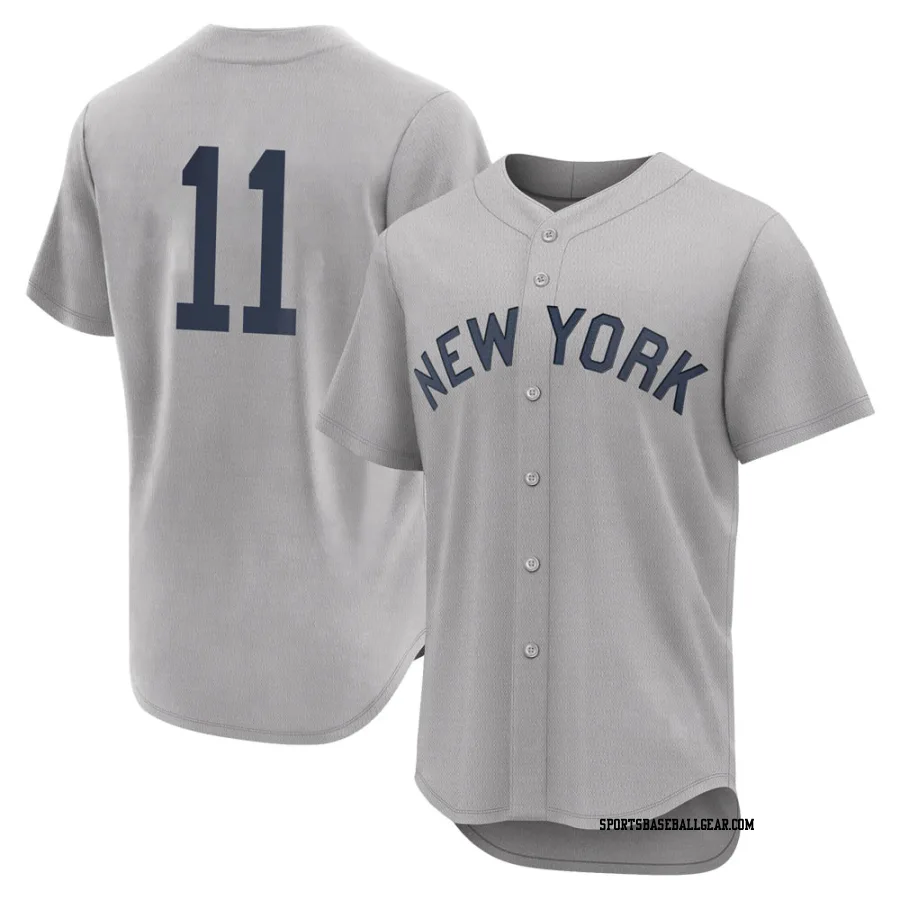 Brett Gardner Men's New York Yankees Gray Authentic 2021 Field of Dreams Jersey