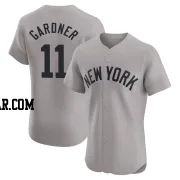 Brett Gardner Men's New York Yankees Gray Elite Road Jersey