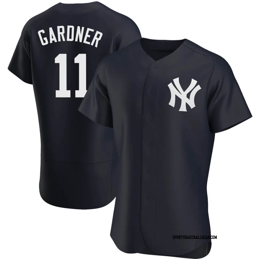 Brett Gardner Men's New York Yankees Navy Authentic Alternate Jersey