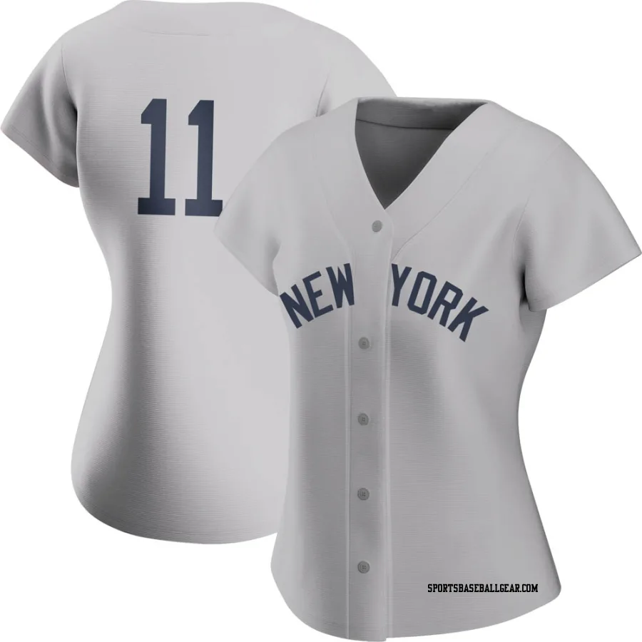 Brett Gardner Women's New York Yankees Gray Authentic 2021 Field of Dreams Jersey