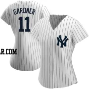 Brett Gardner Women's New York Yankees White Authentic Home Name Jersey