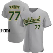 Brett Harris Men's Oakland Athletics Gray Authentic Road Jersey