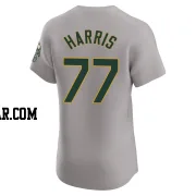 Brett Harris Men's Oakland Athletics Gray Elite Road Jersey