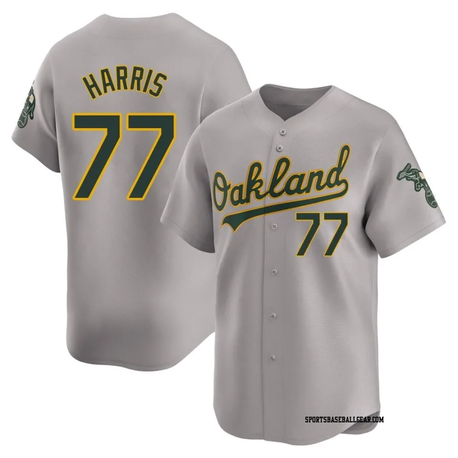 Brett Harris Men's Oakland Athletics Gray Limited Away Jersey