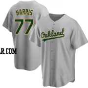 Brett Harris Men's Oakland Athletics Gray Replica Road Jersey