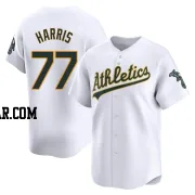 Brett Harris Men's Oakland Athletics White Limited Home Jersey