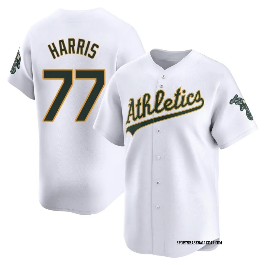 Brett Harris Youth Oakland Athletics White Limited Home Jersey