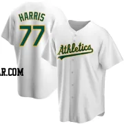 Brett Harris Youth Oakland Athletics White Replica Home Jersey