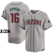 Brett Johnson Men's Arizona Diamondbacks Gray Limited Away Jersey