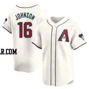 Brett Johnson Men's Arizona Diamondbacks White Limited Home Jersey