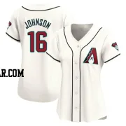 Brett Johnson Women's Arizona Diamondbacks White Limited Home Jersey