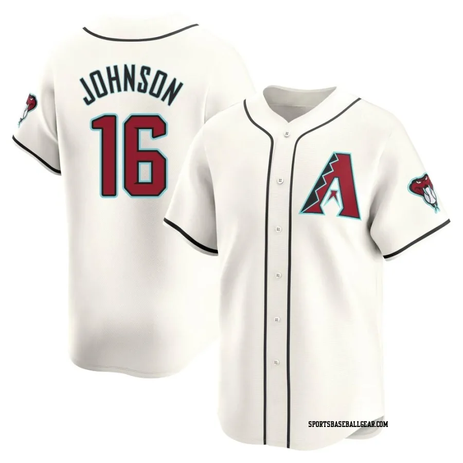 Brett Johnson Youth Arizona Diamondbacks White Limited Home Jersey