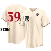 Brett Martin Men's Texas Rangers Cream Replica 2023 City Connect 2023 World Series Jersey