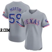 Brett Martin Men's Texas Rangers Gray Elite Road Jersey