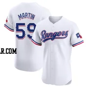 Brett Martin Men's Texas Rangers White Elite Home Jersey