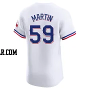 Brett Martin Men's Texas Rangers White Elite Home Jersey