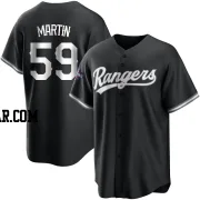 Brett Martin Men's Texas Rangers White Replica Black 2023 World Series Champions Jersey