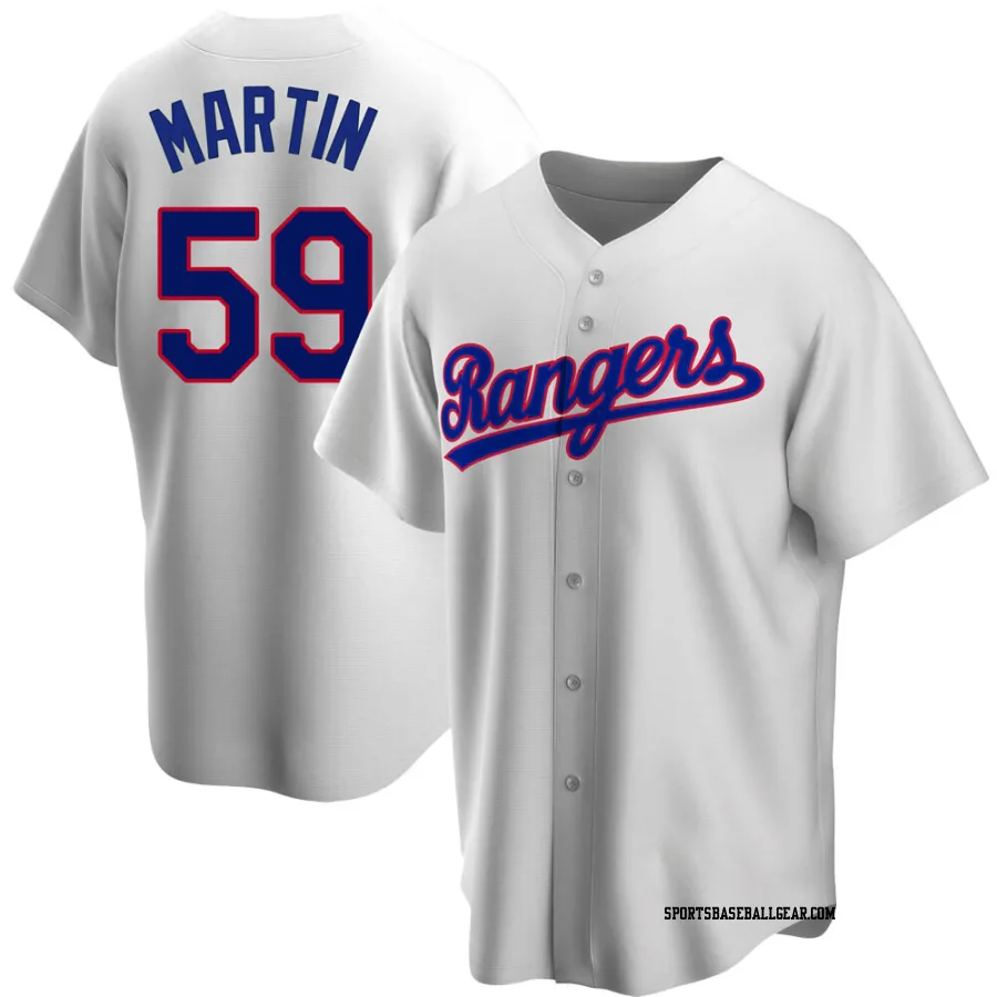 Brett Martin Youth Texas Rangers White Replica Home Cooperstown Collection Jersey