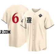 Brett Nicholas Men's Texas Rangers Cream Replica 2023 City Connect 2023 World Series Jersey