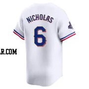 Brett Nicholas Men's Texas Rangers Gold Limited White 2024 Collection Jersey