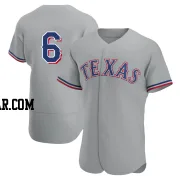 Brett Nicholas Men's Texas Rangers Gray Authentic Road Jersey