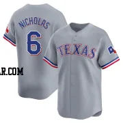 Brett Nicholas Men's Texas Rangers Gray Limited Away Jersey