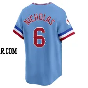 Brett Nicholas Men's Texas Rangers Light Blue Limited Cooperstown Collection Jersey