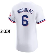 Brett Nicholas Men's Texas Rangers White Elite Home Jersey