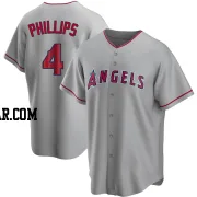 Brett Phillips Men's Los Angeles Angels Replica Silver Road Jersey