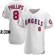 Brett Phillips Men's Los Angeles Angels White Authentic Jersey