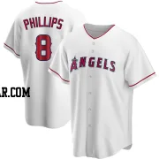 Brett Phillips Men's Los Angeles Angels White Replica Home Jersey