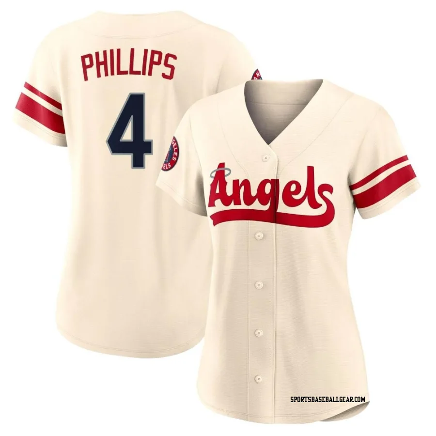 Brett Phillips Women's Los Angeles Angels Cream Replica 2022 City Connect Jersey