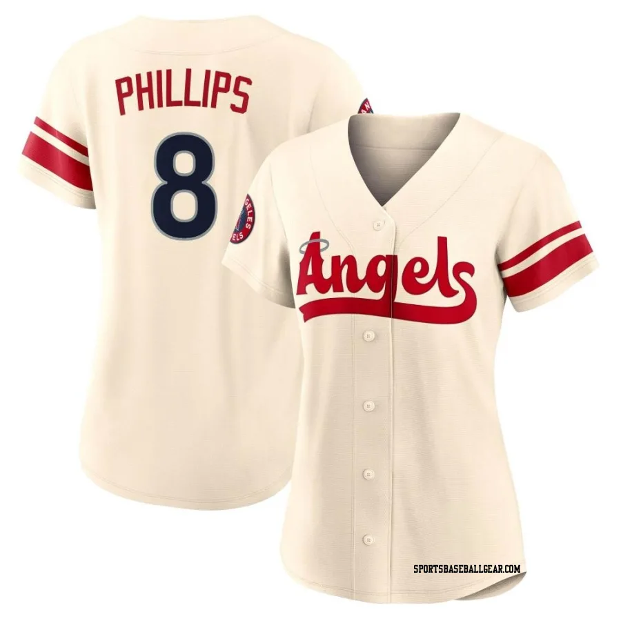 Brett Phillips Women's Los Angeles Angels Cream Replica 2022 City Connect Jersey