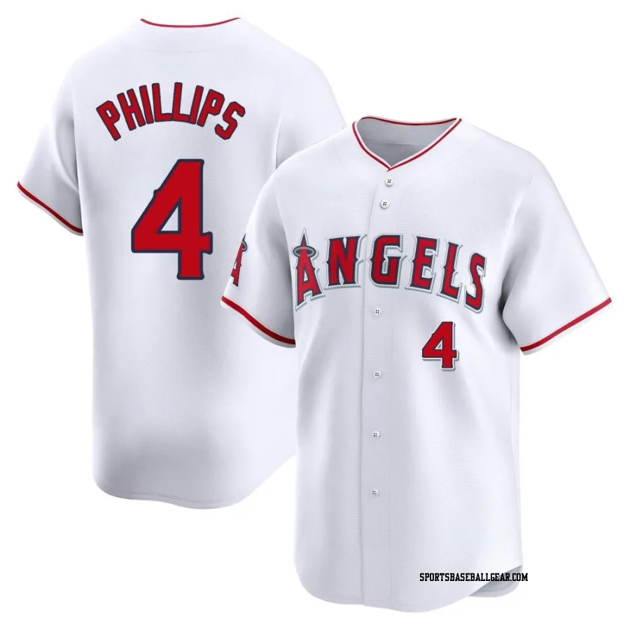 Brett Phillips Youth Los Angeles Angels White Limited Home Jersey