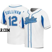 Brett Sullivan Men's Italy Baseball White Replica 2023 World Baseball Classic Jersey