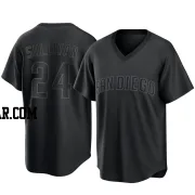 Brett Sullivan Men's San Diego Padres Black Replica Pitch Fashion Jersey